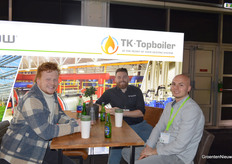 Joost Zwinkels (Courgette Fleur Zwinkels), Tom van Reeven (TK Topboilers) and Gert-Jan van den Brug (Ammerlaan Tuinbouw)